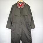  б/у одежда 70's/70 годы Vintage ключ KEY USA производства комбинезон Work с хлопком Zip длинный рукав . карман one отметка Logo L оттенок зеленого мужской 