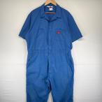  б/у одежда Dickies Dickies комбинезон one отметка Logo рабочая одежда . карман короткий рукав Work все в одном 46TALL оттенок голубого мужской 