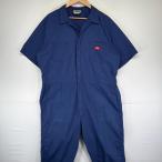  б/у одежда Dickies Dickies комбинезон Work one отметка Logo все в одном рабочая одежда короткий рукав Zip . карман 48 темно-синий серия мужской 