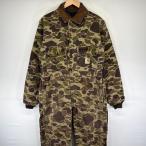  б/у одежда 70's/70 годы Vintage Carhartt Carhartt USA производства комбинезон лягушка s gold 40T оттенок коричневого камуфляж -ju( камуфляж ) мужской 