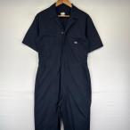  б/у одежда Dickies Dickies комбинезон Work рабочая одежда . карман one отметка Logo все в одном короткий рукав M оттенок черного мужской 