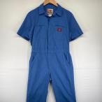  б/у одежда Dickies Dickies комбинезон one отметка Logo Work Zip все в одном рабочая одежда короткий рукав S бледно-голубой серия мужской 