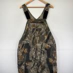  б/у одежда 90's/90 годы Liberty LIBERTY комбинезон камуфляж настоящий tree Work рабочая одежда большой размер 44 оттенок коричневого мужской 
