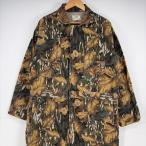 б/у одежда 80's/80 годы mosi- дуб MOSSY OAK USA производства комбинезон все в одном ta long Zip настоящий tree камуфляж L Brown мужской 