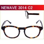 度付きレンズ付き メガネ 【NEWAVE】　NW3014　C2　イエローブラウンデミ　セルフレーム　激安通販眼鏡　