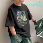 キッズ 短袖Tシャツ マインクラフト トップス 棉Tシャツ コットン 子供 キッズ 女の子 男の子 夏 プリントTシャツ 可愛い プレゼント ギフト