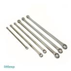 メガネレンチセット超ロングストレート 鏡面 6本組 収納袋付き　12角　整備　車体整備　鈑金　DIY　ロングメガネレンチ