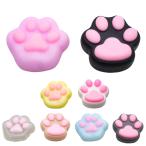 肉球消しゴム スクイーズ 足跡 あしあと 足あと 猫柄 ぷにぷに ネコ柄