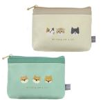 トリオミニケース柴犬猫柄Trioミ...