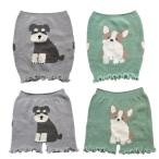 アニマルソフトモール腹巻き ソフトモールパンツ シュナウザー ウェルシュ コーギー 犬柄 温活 ニットショーツ レディース 婦人用