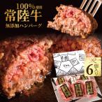 お中元 2025 ギフト 5000円 ハンバーグ 肉 夏ギフト内祝い 常陸牛100% 100g×6個入 冷凍 無添加 お取り寄せ グルメ 結婚 出産 食品