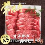 焼肉 すき焼き 焼き肉 すき焼き肉 黒毛和牛 常陸牛 A5 すき焼き 希少部位 みすじ 1000g 1kg 国産牛 和牛 自宅用 誕生日プレゼント