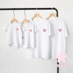 親子ペアルック 赤ちゃん パパ ママ 親子コーデ 赤ちゃん ベビー服 ロンパース カバーオール 親子ペア ペアtシャツ Tシャツ 半袖 リンクコーデ キッズ おしゃれ