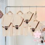 親子ペアルック 赤ちゃん パパ ママ 親子リンクコーデ 親子コーデ ベビー 親子でお揃い ロンパース カバーオール Tシャツ 半袖 おしゃれ ベビー服 兄妹コーデ