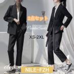 卒業式 スーツ 女の子 パンツスーツ レディース 韓国 制服 おしゃれ 母 セットアップ 20代 卒業式 ママ フォーマルスーツ セミフォーマル ブレザー O