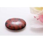 有田焼帯留赤あずき楕円型