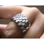 仁尾彫金『平打龍彫りリング』ハン