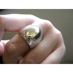 仁尾彫金『真鍮カボションリング』