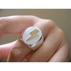 仁尾彫金『楕円の印台ゴールドサン