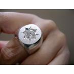 仁尾彫金『一つ星ジルコニア楕円の