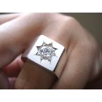 仁尾彫金『一つ星ジルコニア印台リ