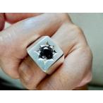 仁尾彫金『一つ星ブラックジルコニ