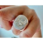 仁尾彫金『鳳凰の印台リング』ハン