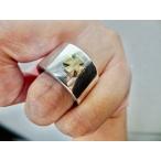 仁尾彫金『平打アイアンクロスリン