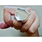 仁尾彫金『盾の印台リング、磨き』