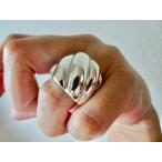 仁尾彫金『ビッグしめ縄リング』ハ