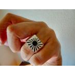 仁尾彫金『太陽の印台リング2、磨