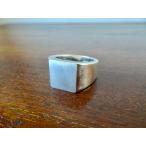 仁尾彫金『シルバー印台リング、ヘ