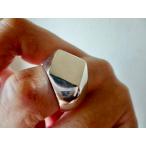 仁尾彫金『菱形印台リング、ヘアラ