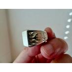 仁尾彫金『ファイヤーパターン印台