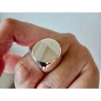 仁尾彫金『プラチナ楕円の印台リン