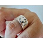 仁尾彫金『シルバー平打アイアンク