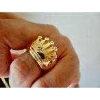 仁尾彫金『６つ星ダイヤ、k１８ゴ