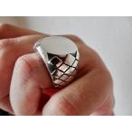 仁尾彫金『パイソン楕円の印台リン