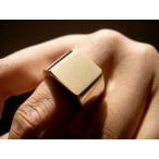 仁尾彫金『ゴールドプレート印台リ