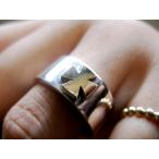 仁尾彫金『平打アイアンクロスリン