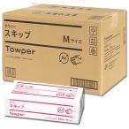 ショッピングペーパータオル ペーパータオル タウパー スキップM 中判 (200枚×35束入) 業務用 紙タオル ケース販売