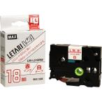 Max Be pop Mini лента кассета 18mm ширина белый . красный знак LM-L518RW