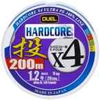 DUEL( Duel ) HARDCORE( твердый core ) PE линия 1.2 номер HARDCORE X4 бросание 200m 1.2 номер 25m×4 цвет 12.5m