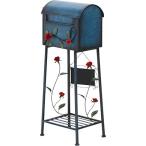  не 2 торговля mail box почтовый ящик post ширина 40.5× глубина 33× высота 102cm голубой горизонтальный steel полки имеется доска имеется rose 96760