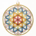  цветок ob жизнь витражное стекло стиль орнамент 80mm оригинал flower of life жизнь. цветок бог . геометрический рисунок ..