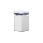 OXO ok so- емкость для хранения пластик воздухо-непроницаемый 1.0L pop контейнер кухня место хранения ( пищевые ингредиенты приправа бакалейные продукты влажность предотвращение ) маленький квадратное Short 