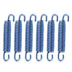  muffler для из нержавеющей стали выхлопная труба springs крюк - мотоцикл, скутер,ATV соответствие 6 шт. комплект ( голубой )