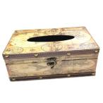 [Fumemo] салфетка box покрытие кейс античный retro Vintage способ american смешанные товары из дерева ( карта )