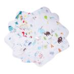 [MOMSMENU] марля носовой платок марля полотенце 4 слой baby bib хлопок 100% симпатичный 20x20cm 10 листов 
