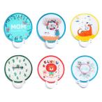  кошка . человек .. для мужчин и женщин compact веер "uchiwa" круглый фейерверк собрание меньше складной легкий перевозка удобный Mini (6 комплект )